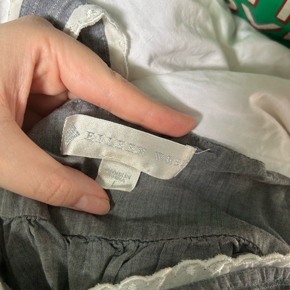 Women’s Eileen West Gray 100% Cotton Nightgown Size Large - Picture 3 of 5